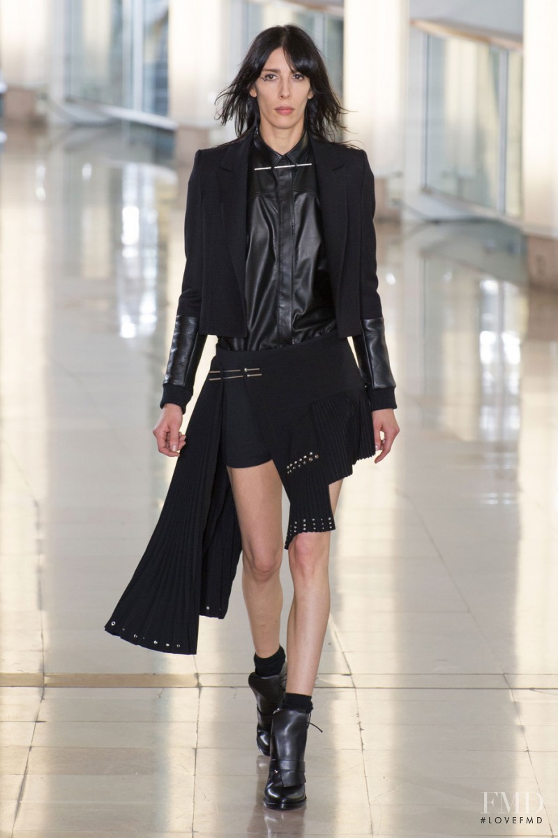 Jamie Bochert featured in  the Anthony Vaccarello fashion show for Autumn/Winter 2015