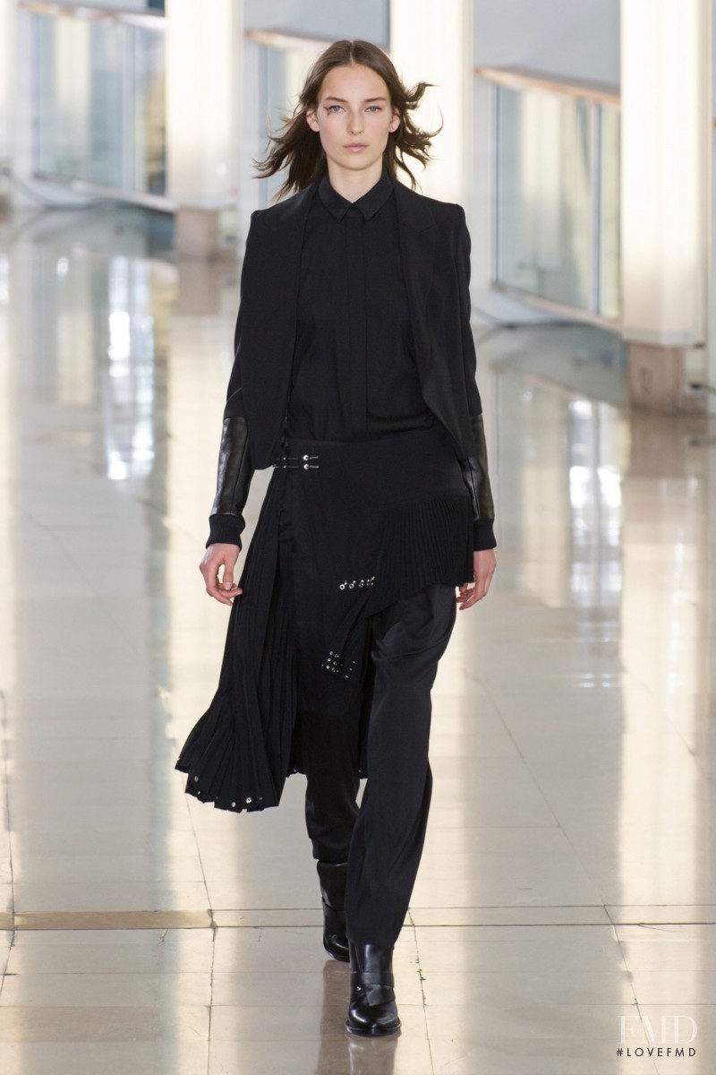 Julia Bergshoeff featured in  the Anthony Vaccarello fashion show for Autumn/Winter 2015