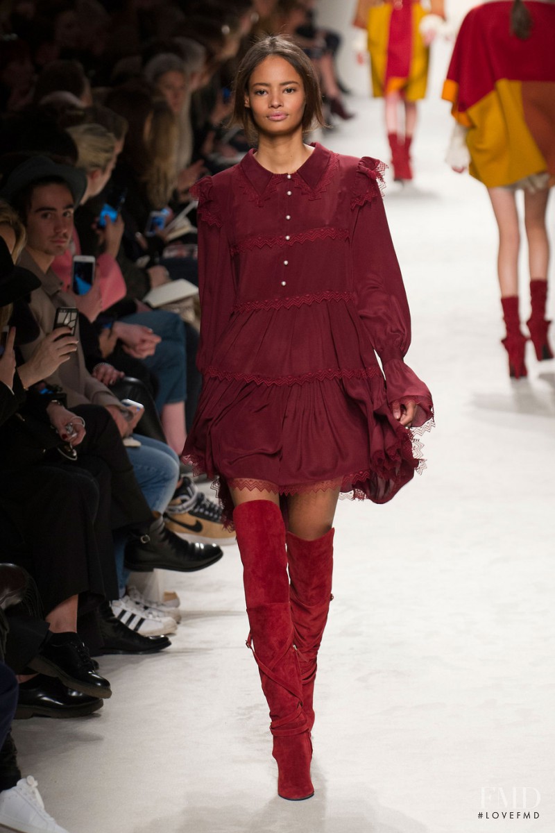 Malaika Firth featured in  the Philosophy di Lorenzo Serafini fashion show for Autumn/Winter 2015