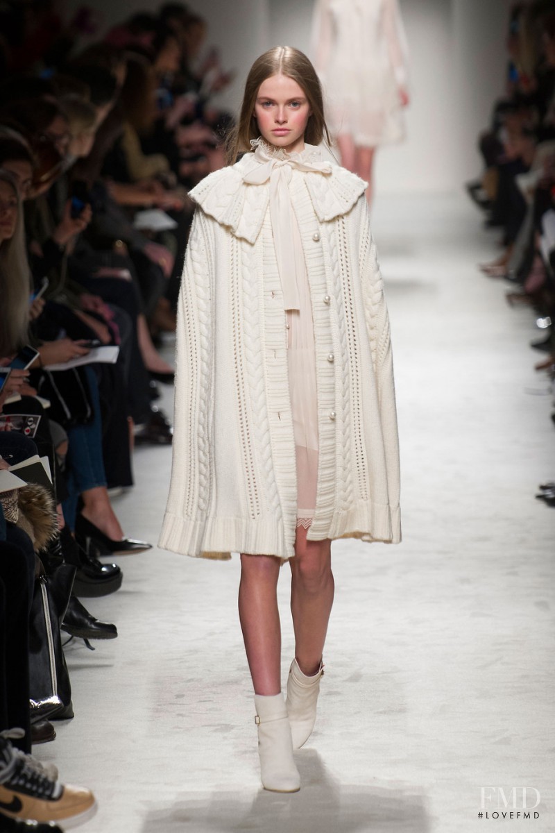 Avery Blanchard featured in  the Philosophy di Lorenzo Serafini fashion show for Autumn/Winter 2015
