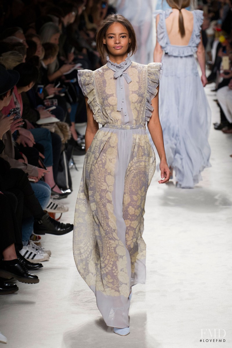 Malaika Firth featured in  the Philosophy di Lorenzo Serafini fashion show for Autumn/Winter 2015