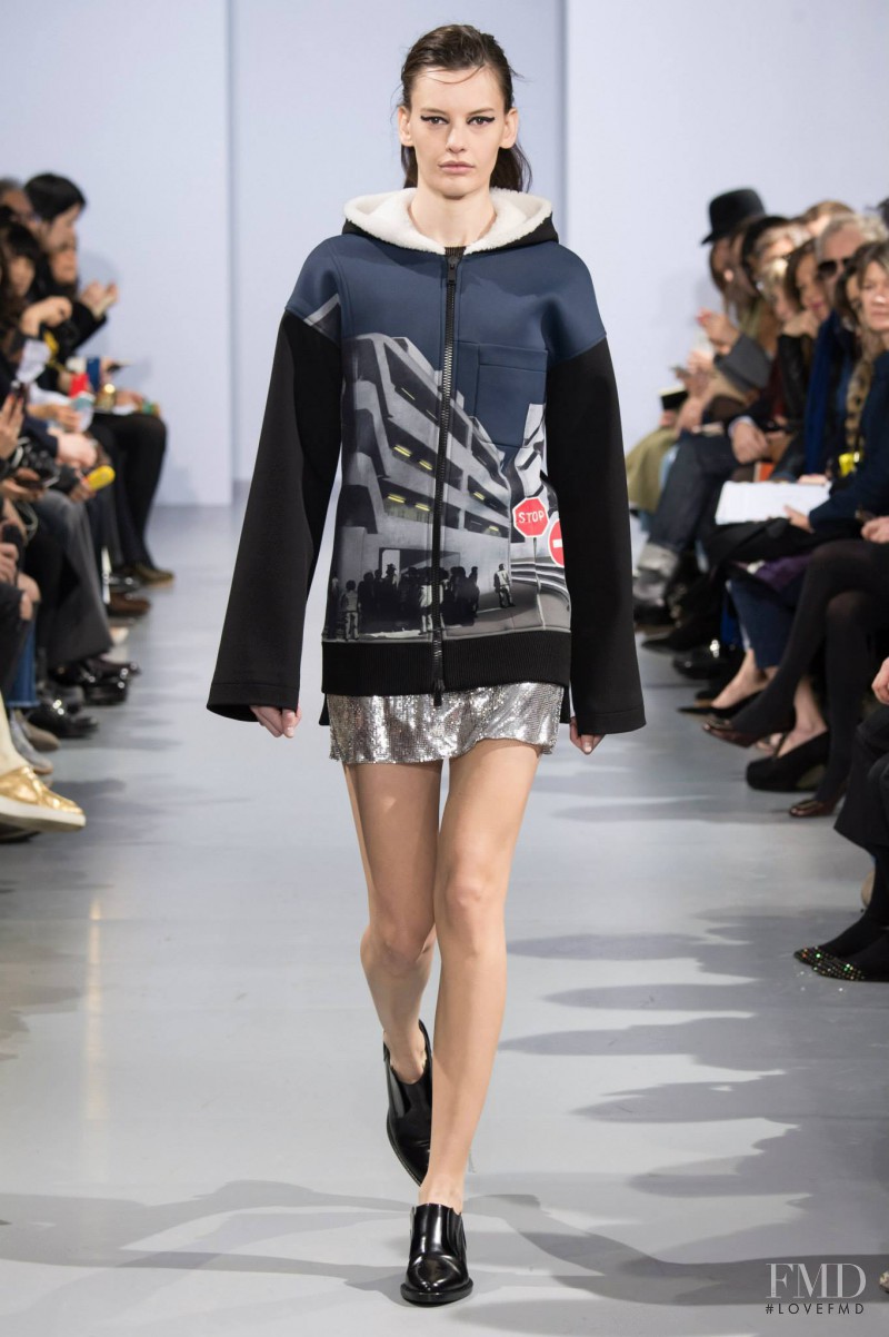 Amanda Murphy featured in  the Paco Rabanne fashion show for Autumn/Winter 2015