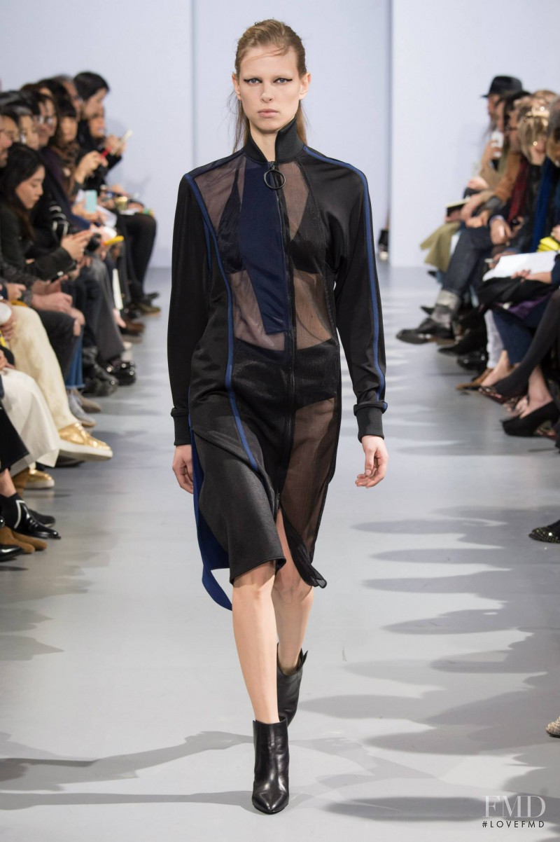 Lina Berg featured in  the Paco Rabanne fashion show for Autumn/Winter 2015