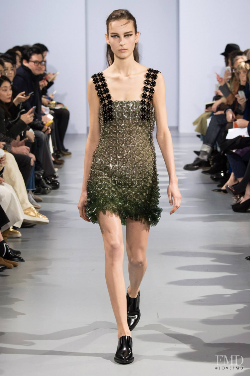 Julia Bergshoeff featured in  the Paco Rabanne fashion show for Autumn/Winter 2015