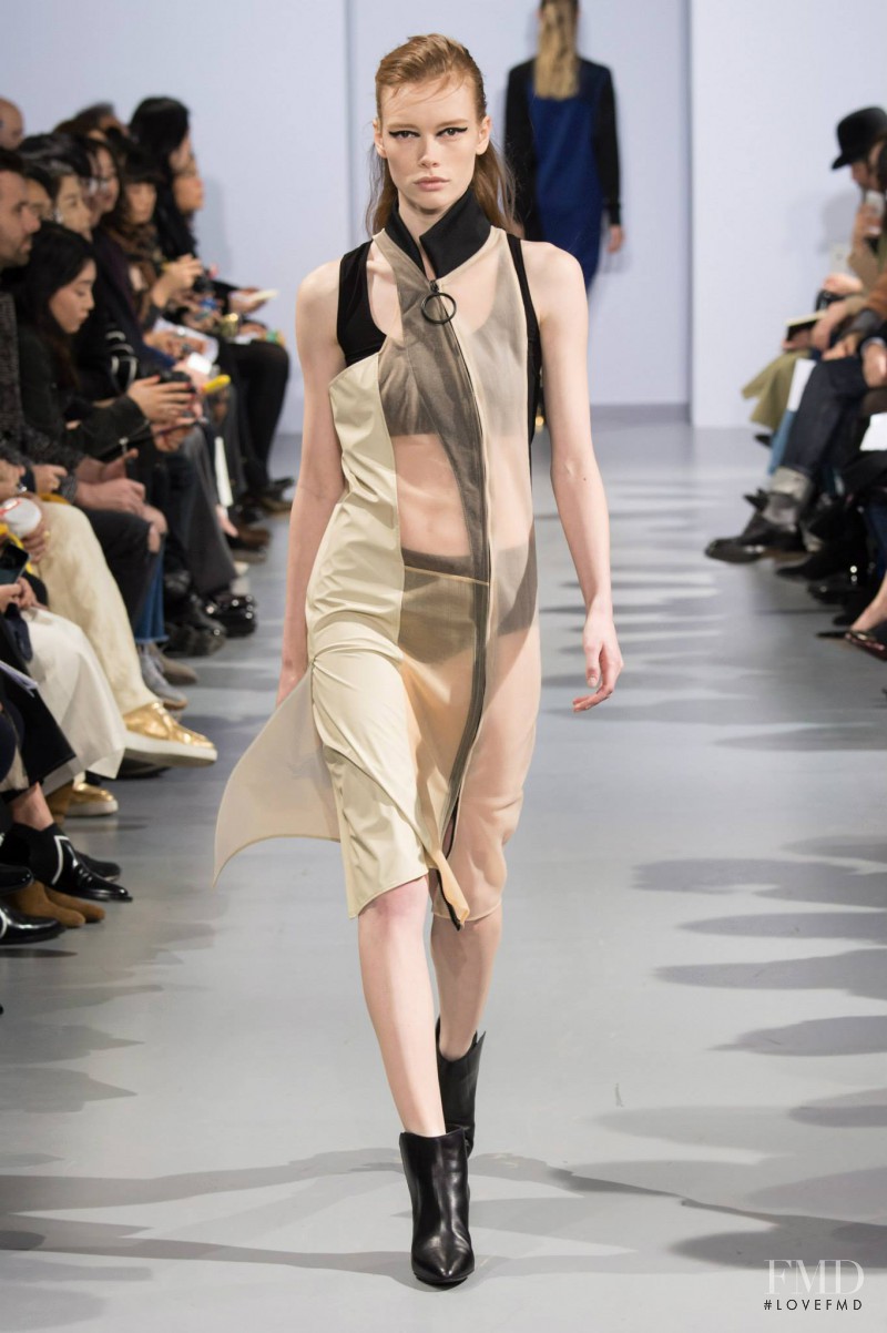 Julia Hafstrom featured in  the Paco Rabanne fashion show for Autumn/Winter 2015