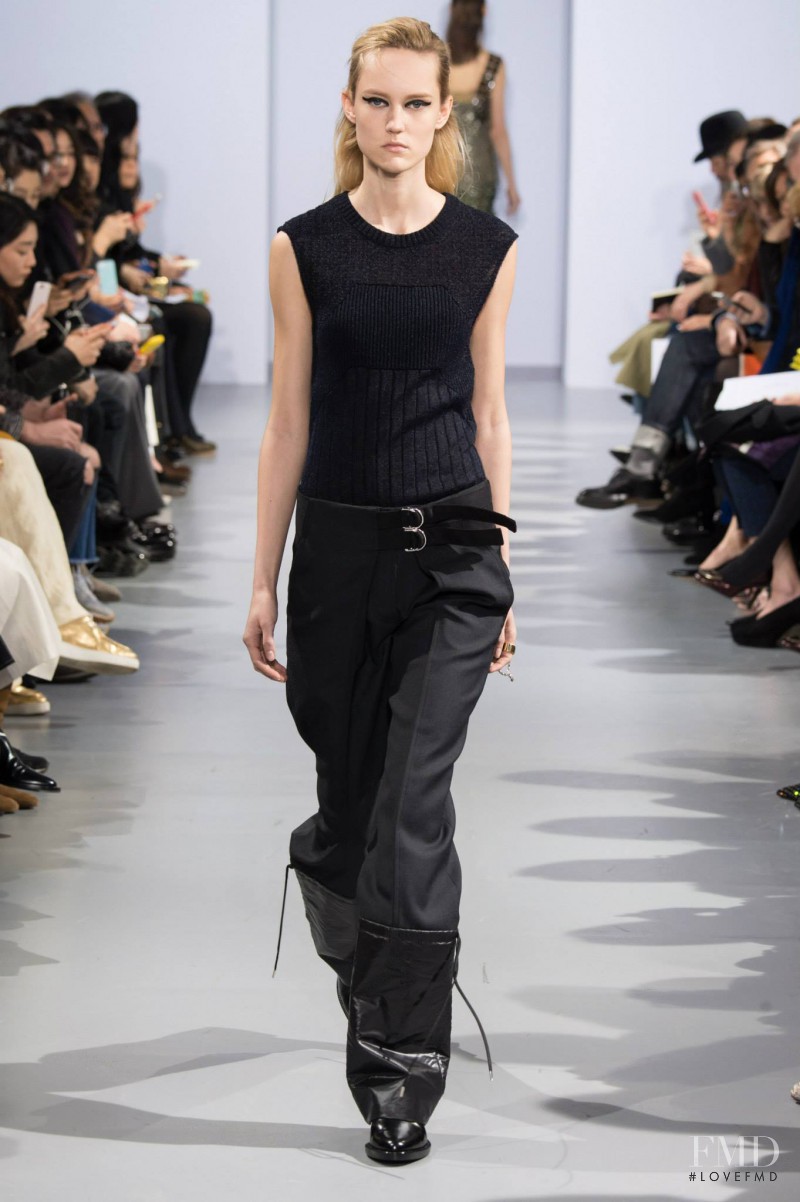 Harleth Kuusik featured in  the Paco Rabanne fashion show for Autumn/Winter 2015
