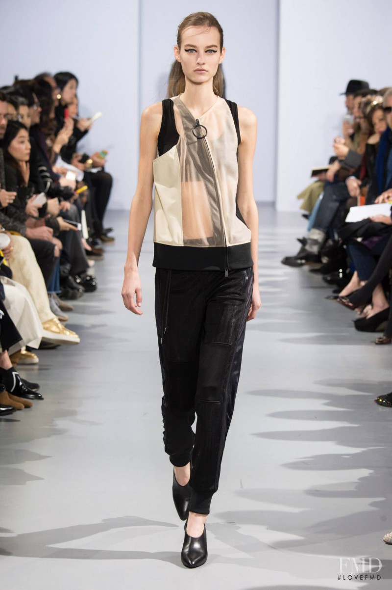 Maartje Verhoef featured in  the Paco Rabanne fashion show for Autumn/Winter 2015