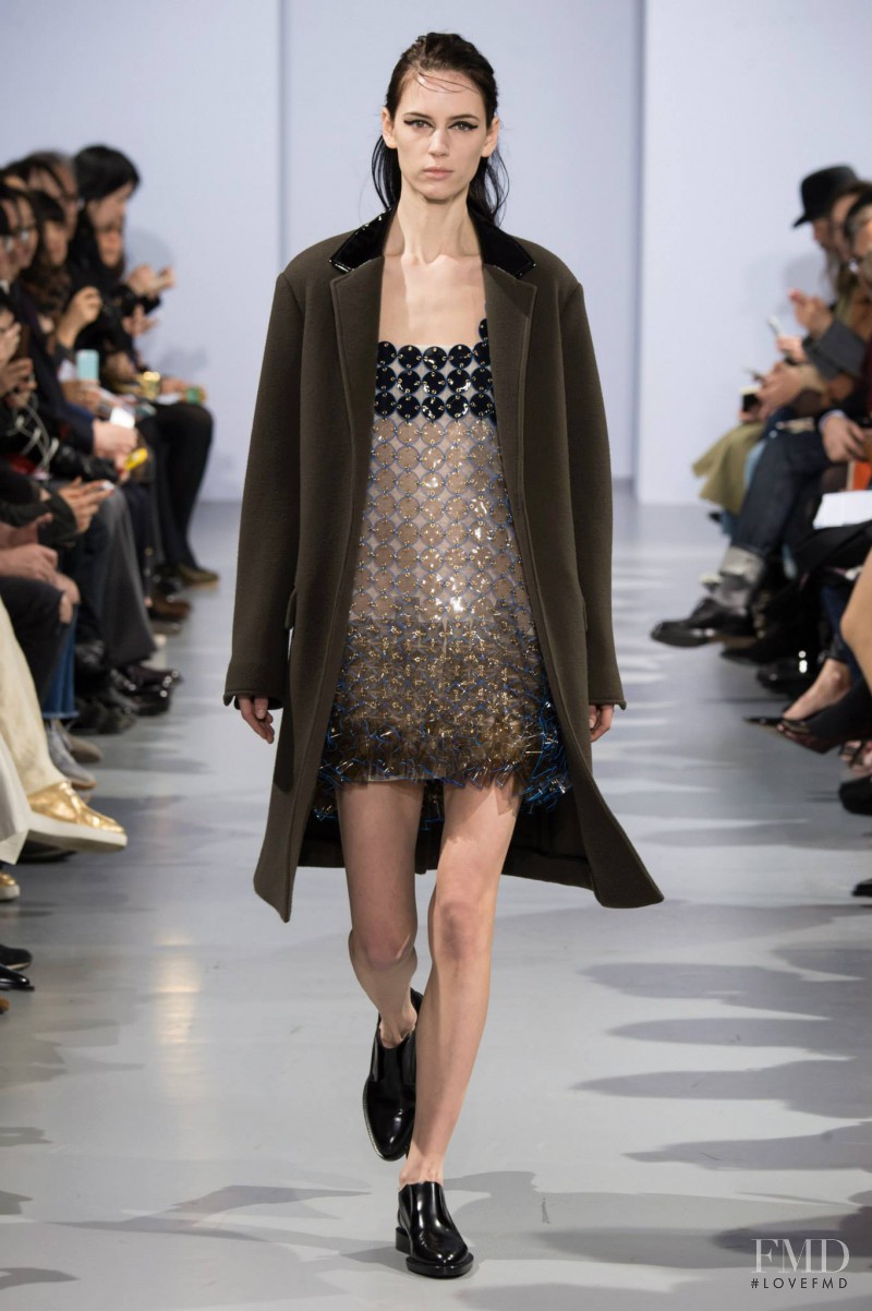 Sarah Stewart featured in  the Paco Rabanne fashion show for Autumn/Winter 2015