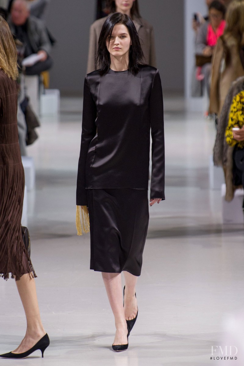 Katlin Aas featured in  the Nina Ricci fashion show for Autumn/Winter 2015