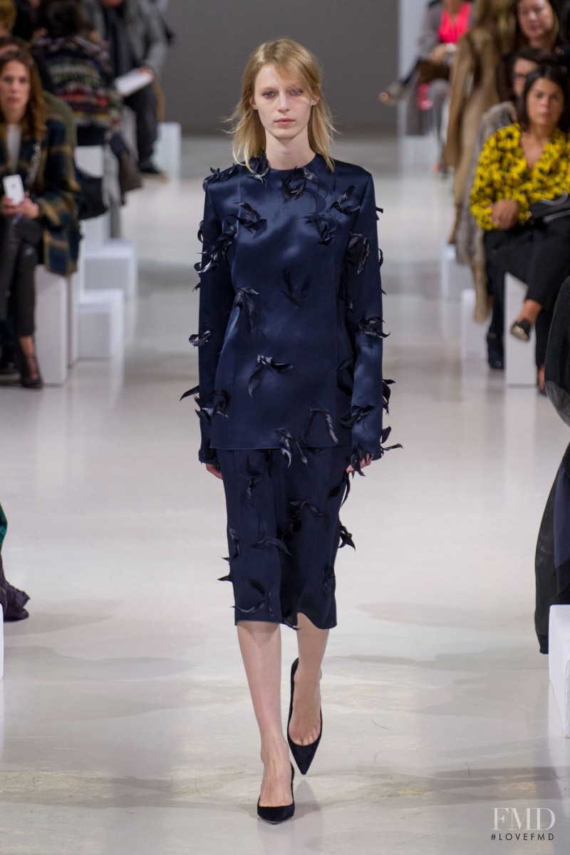 Julia Nobis featured in  the Nina Ricci fashion show for Autumn/Winter 2015