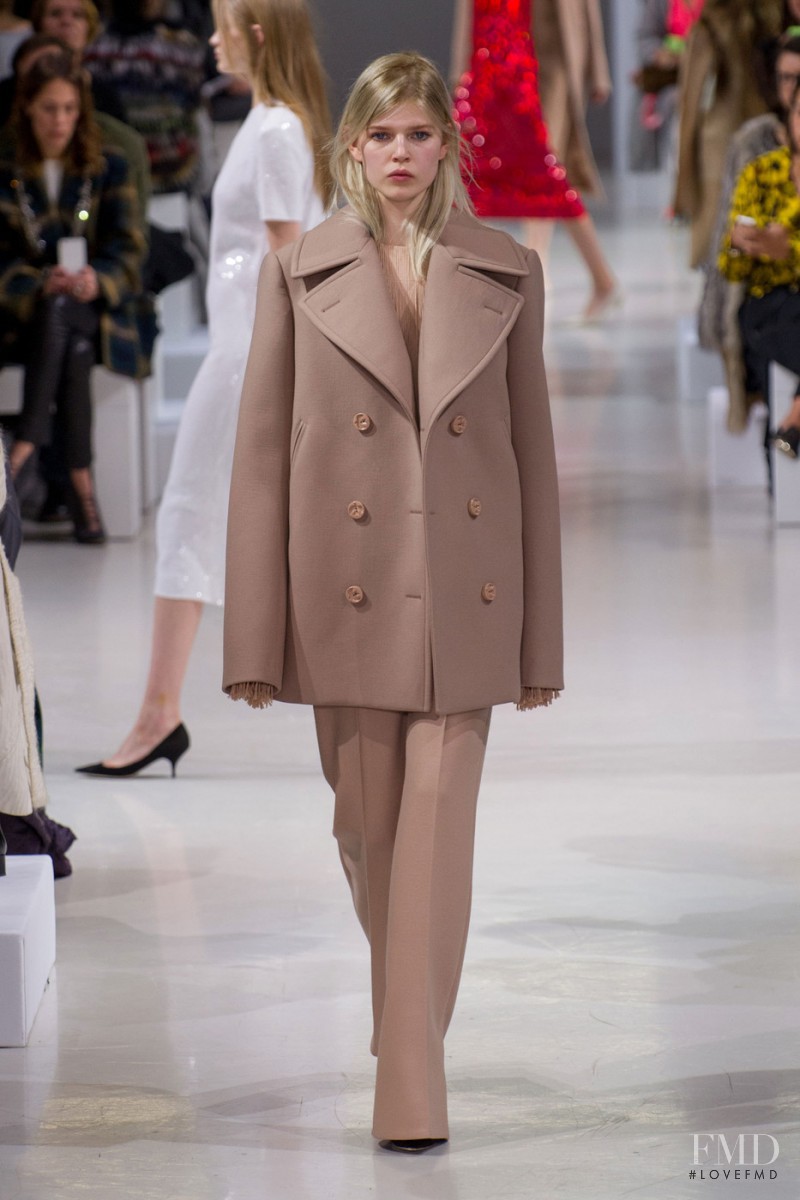 Ola Rudnicka featured in  the Nina Ricci fashion show for Autumn/Winter 2015