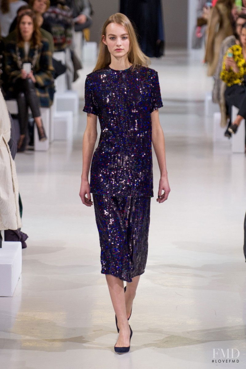 Maartje Verhoef featured in  the Nina Ricci fashion show for Autumn/Winter 2015