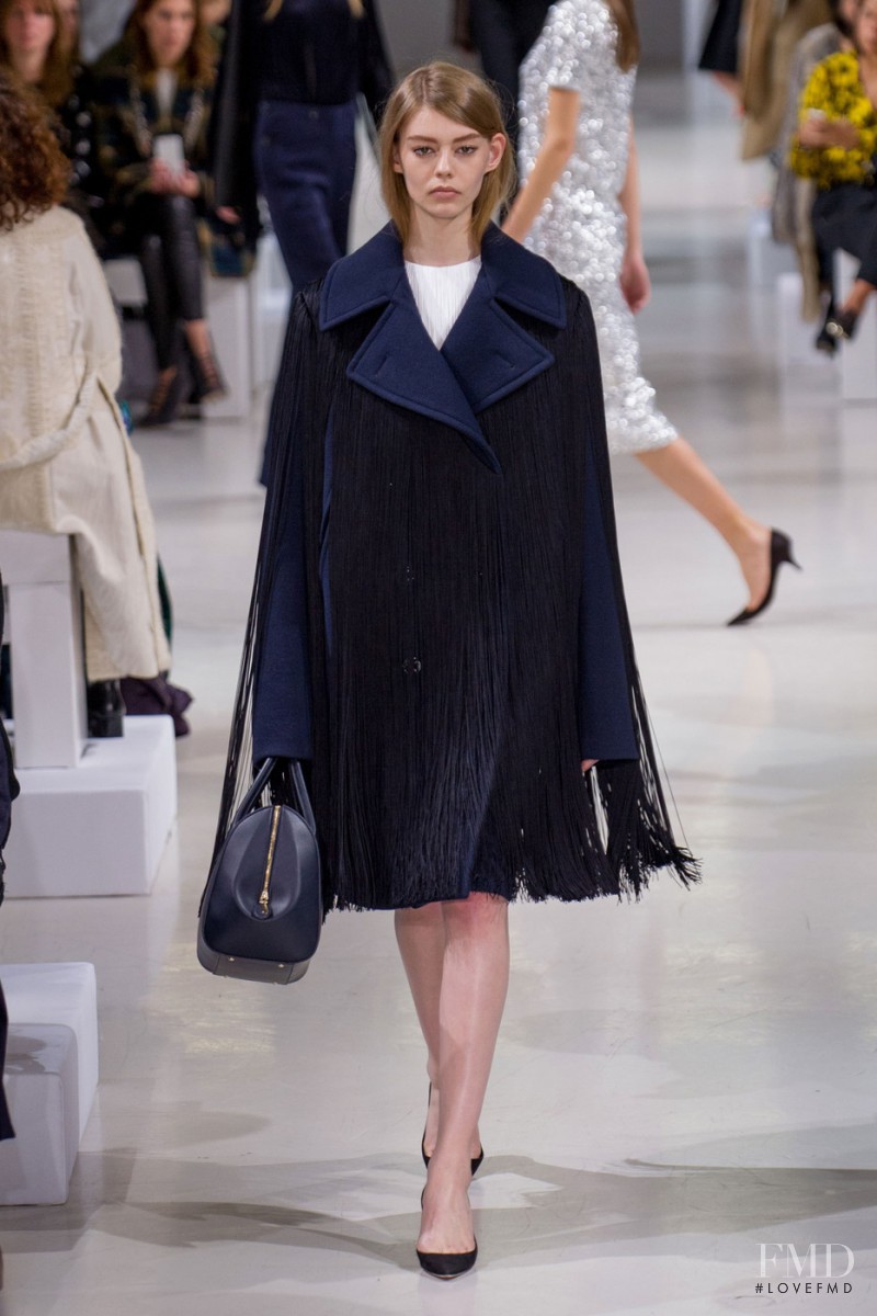 Ondria Hardin featured in  the Nina Ricci fashion show for Autumn/Winter 2015