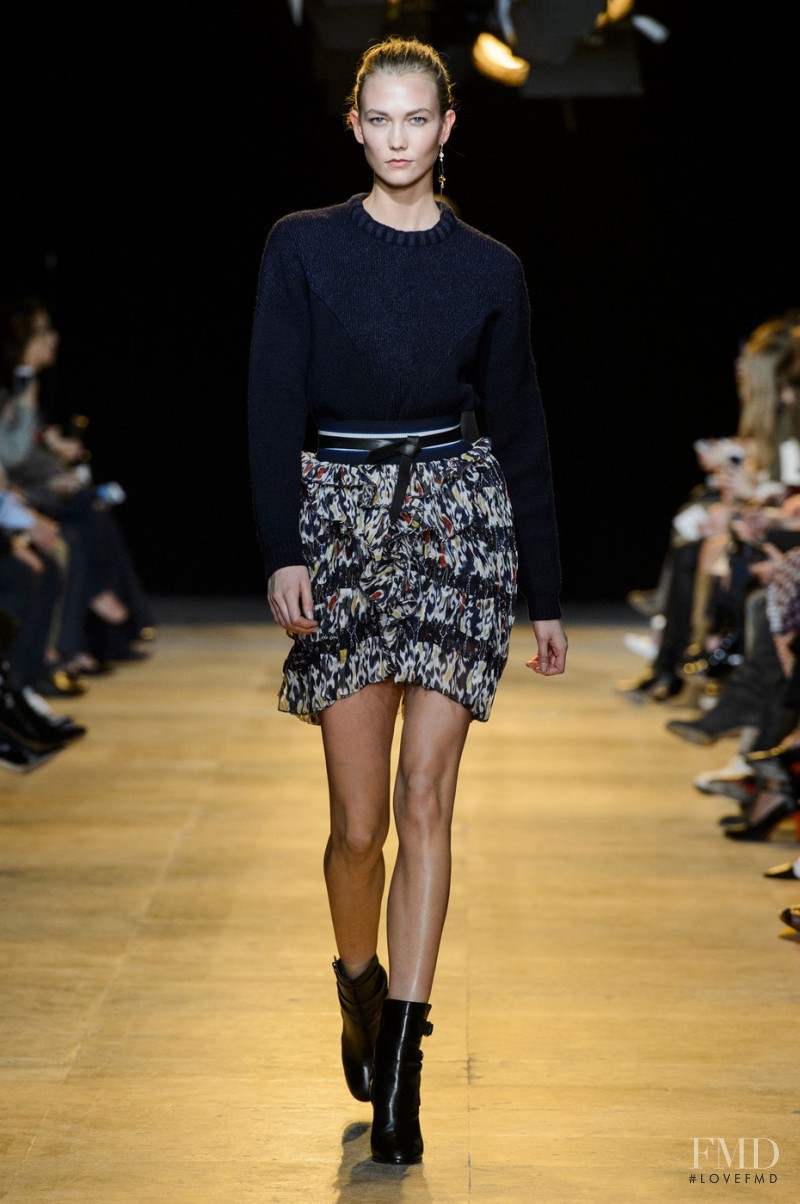 Karlie Kloss featured in  the Isabel Marant fashion show for Autumn/Winter 2015