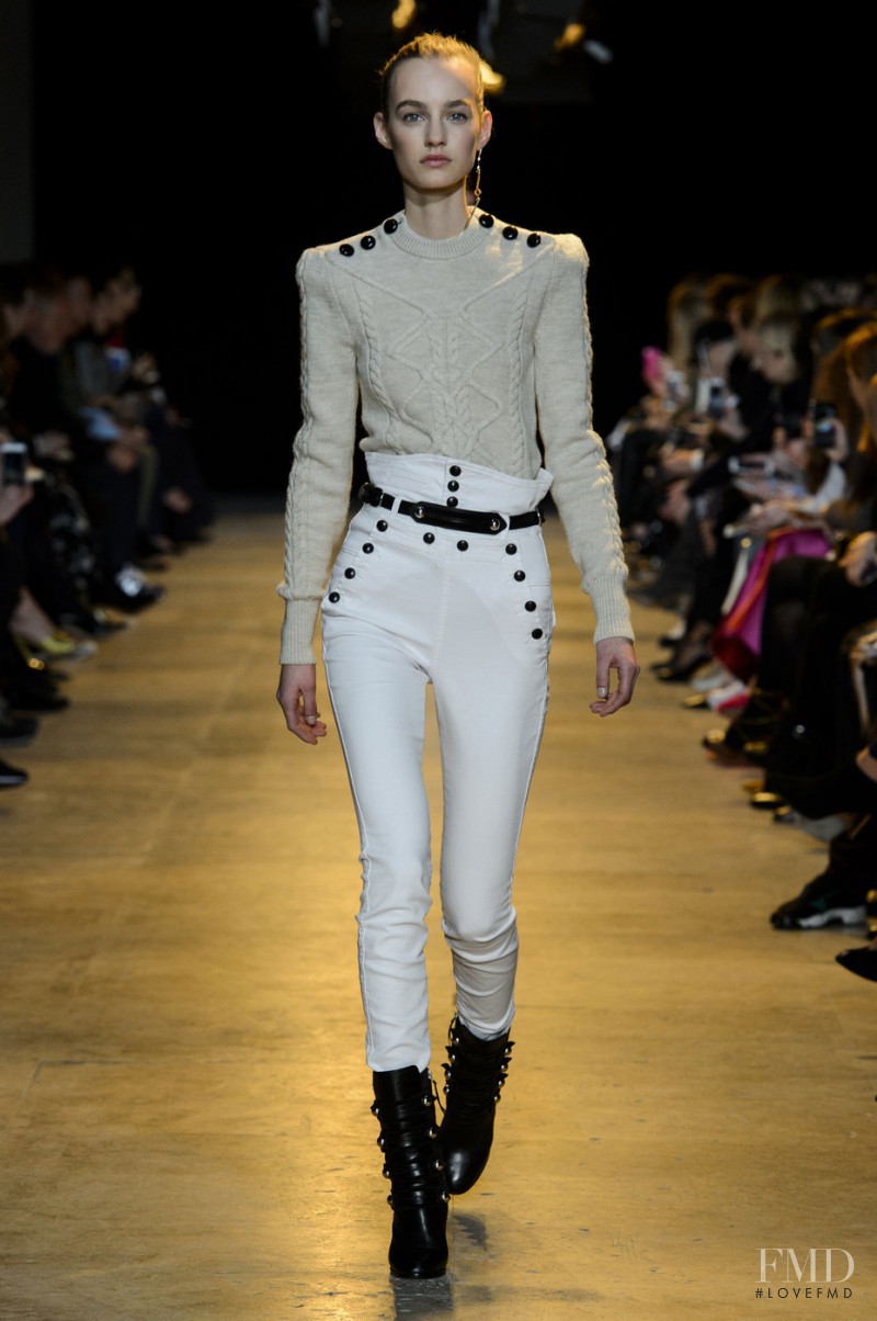 Maartje Verhoef featured in  the Isabel Marant fashion show for Autumn/Winter 2015