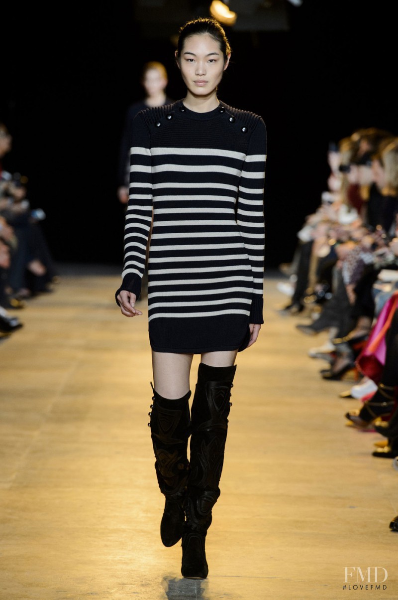 Chiharu Okunugi featured in  the Isabel Marant fashion show for Autumn/Winter 2015