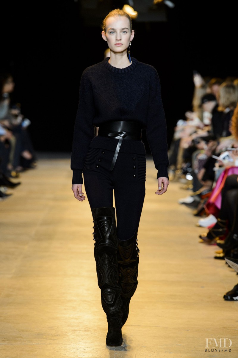 Maartje Verhoef featured in  the Isabel Marant fashion show for Autumn/Winter 2015