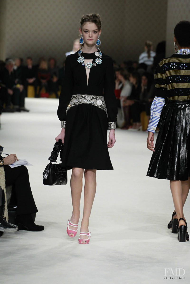 Willow Hand featured in  the Miu Miu fashion show for Autumn/Winter 2015