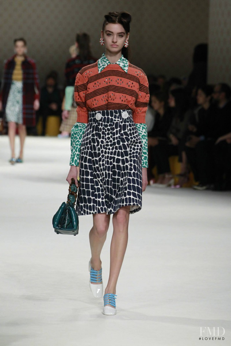 Baylee Soles featured in  the Miu Miu fashion show for Autumn/Winter 2015