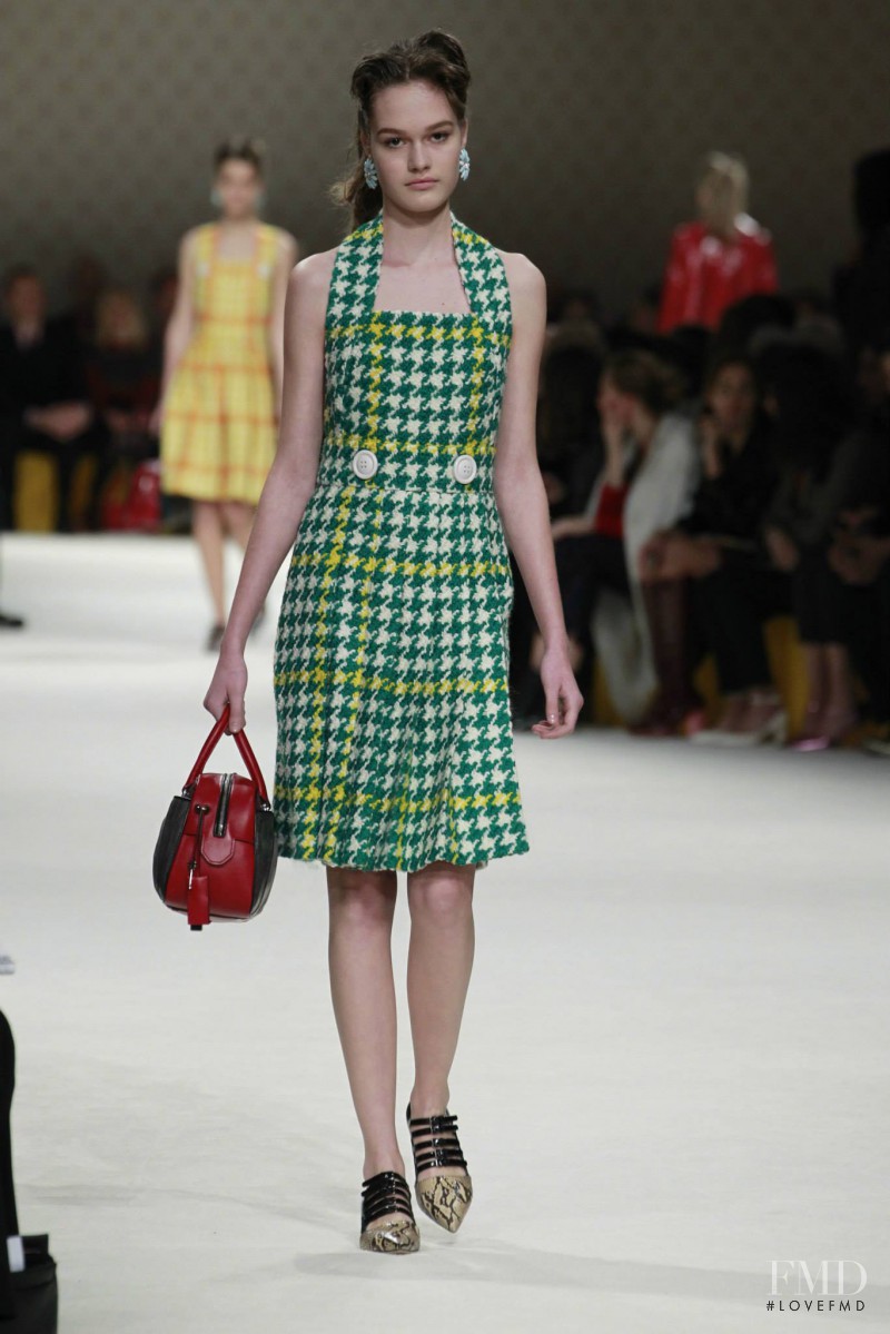 Dasha Maletina featured in  the Miu Miu fashion show for Autumn/Winter 2015