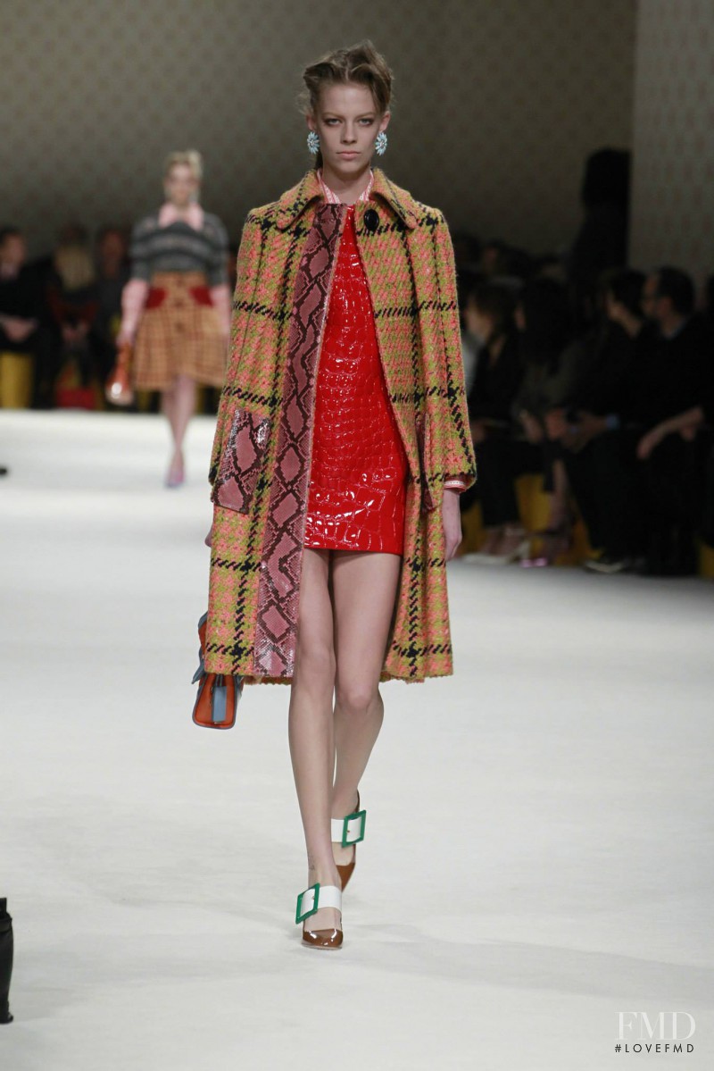 Lexi Boling featured in  the Miu Miu fashion show for Autumn/Winter 2015