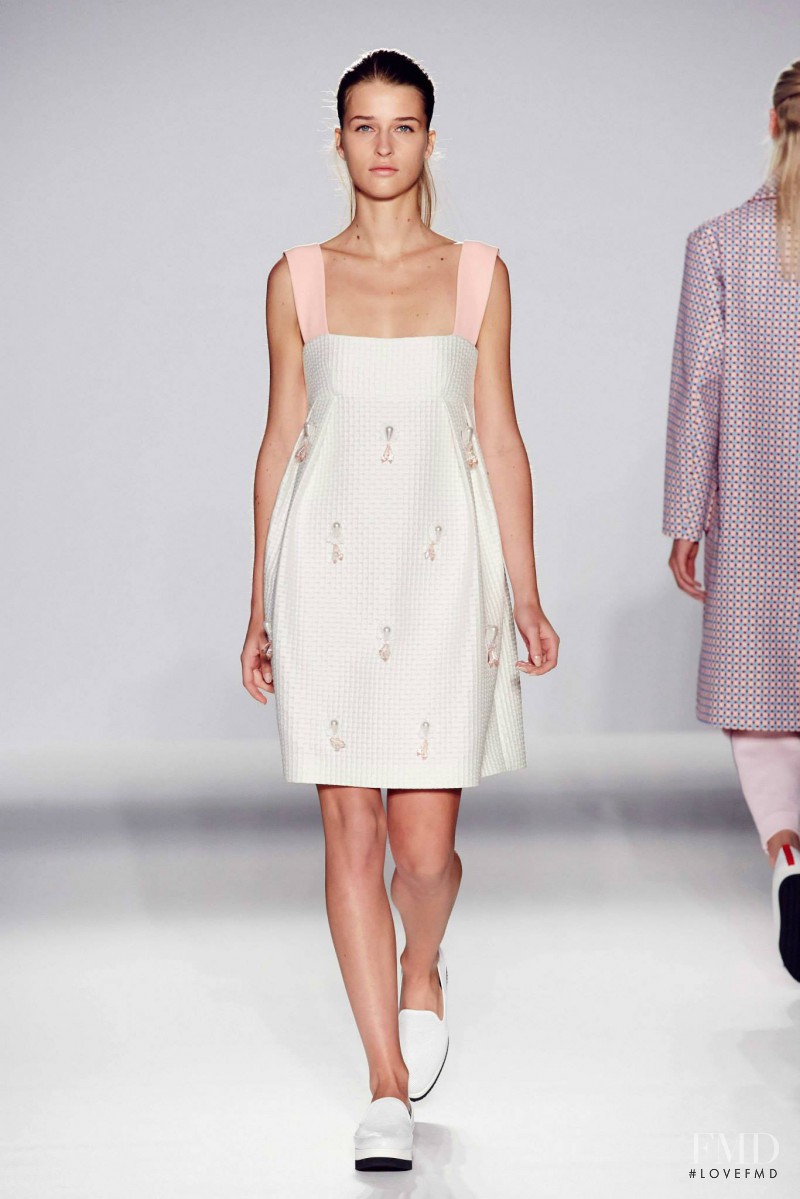 Regitze Harregaard Christensen featured in  the Mother of Pearl fashion show for Spring/Summer 2015