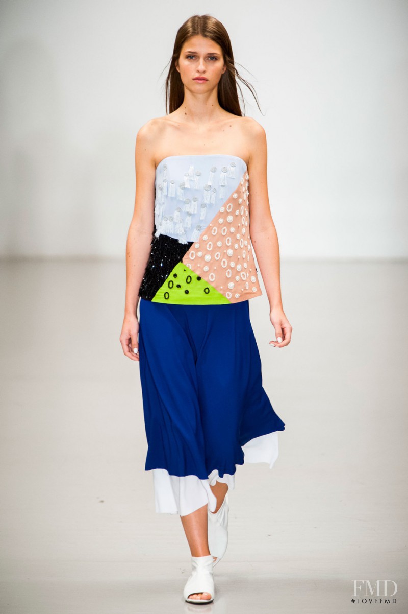 Regitze Harregaard Christensen featured in  the Osman by Osman Yousefzada fashion show for Spring/Summer 2015