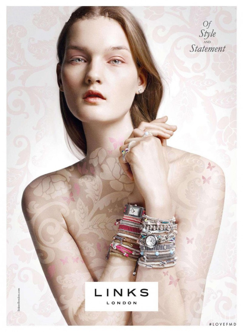 Kirsi Pyrhonen featured in  the Links of London advertisement for Autumn/Winter 2013