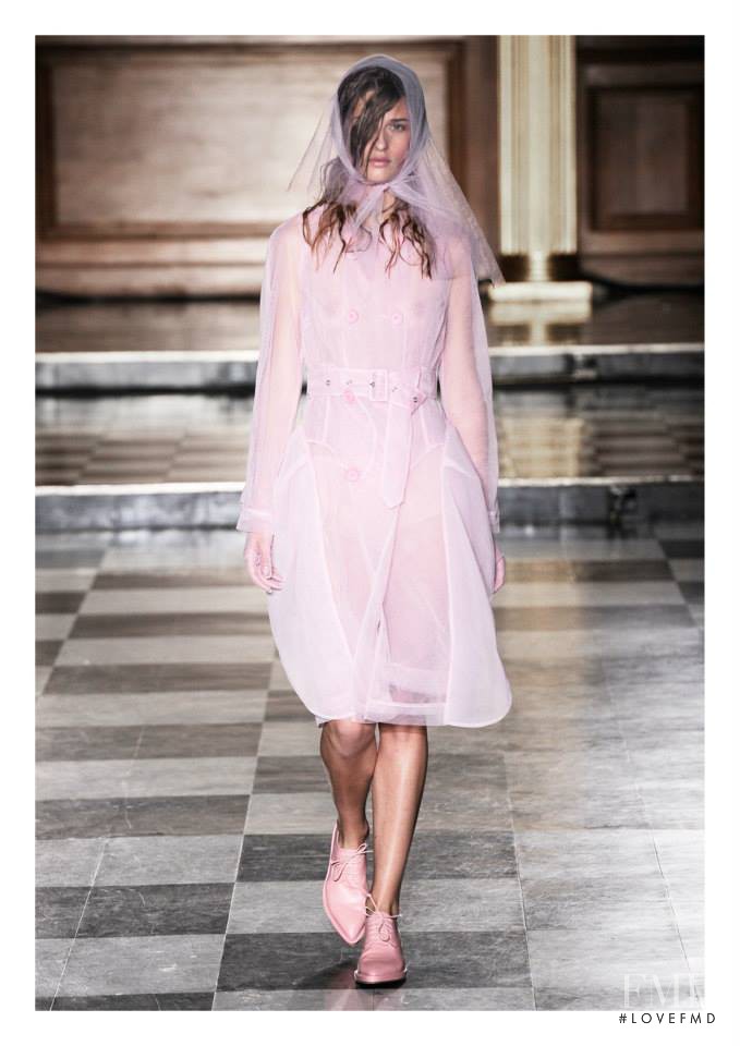 Regitze Harregaard Christensen featured in  the Simone Rocha fashion show for Spring/Summer 2015