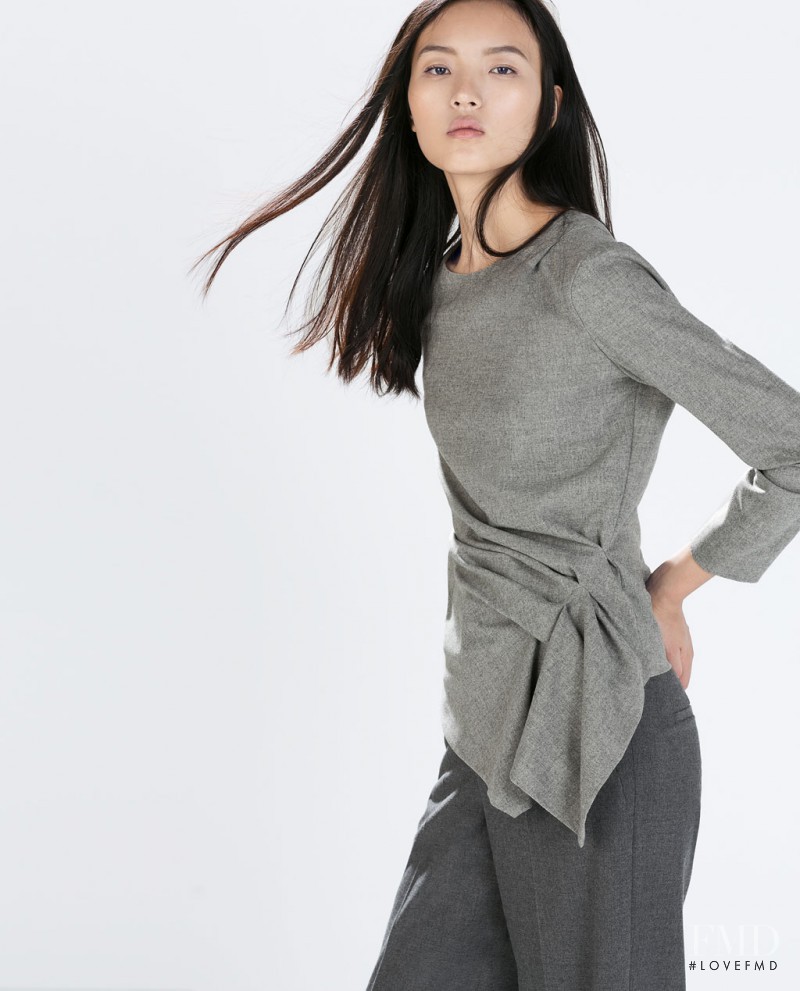 Luping Wang featured in  the Zara catalogue for Autumn/Winter 2014