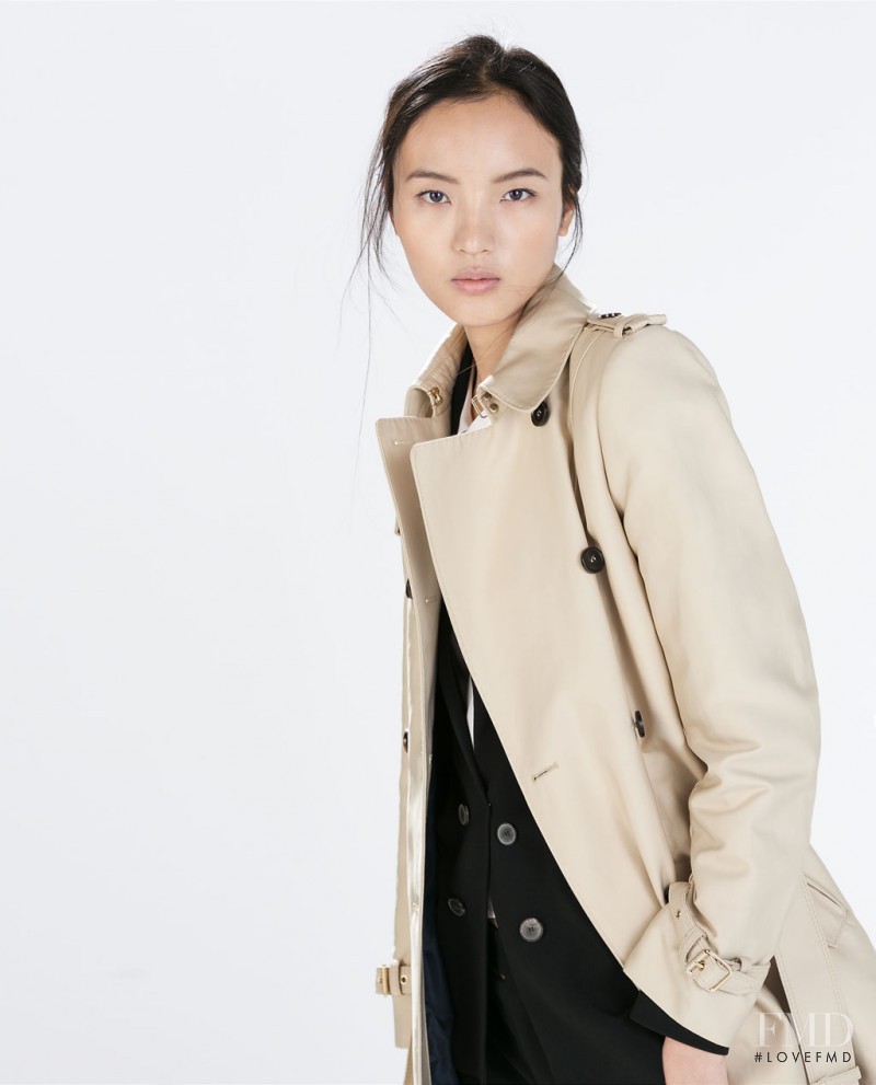 Luping Wang featured in  the Zara catalogue for Autumn/Winter 2014