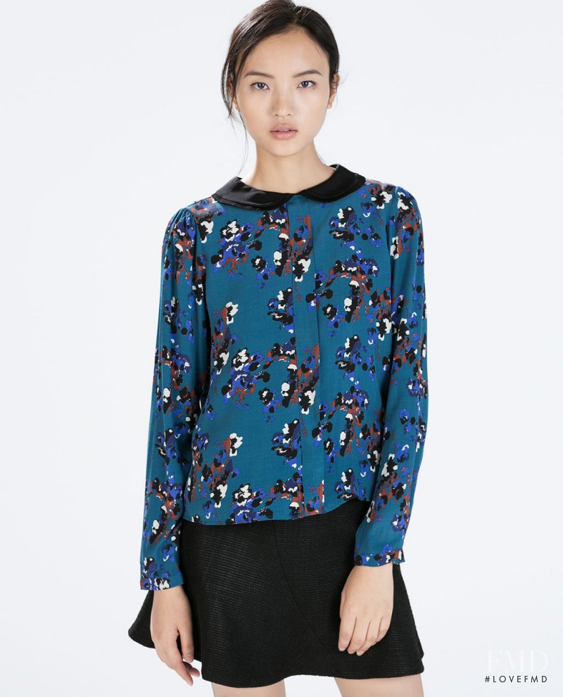 Luping Wang featured in  the Zara catalogue for Autumn/Winter 2014