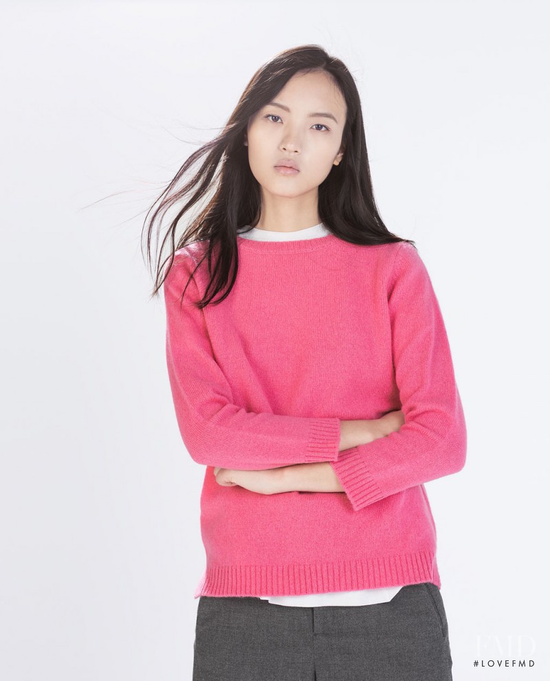 Luping Wang featured in  the Zara catalogue for Autumn/Winter 2014