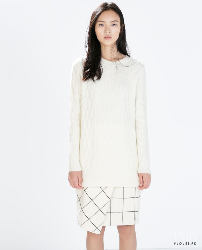 Luping Wang featured in  the Zara catalogue for Autumn/Winter 2014