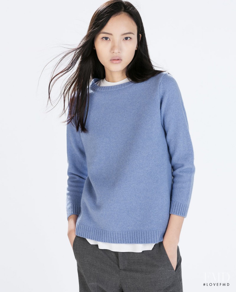 Luping Wang featured in  the Zara catalogue for Autumn/Winter 2014