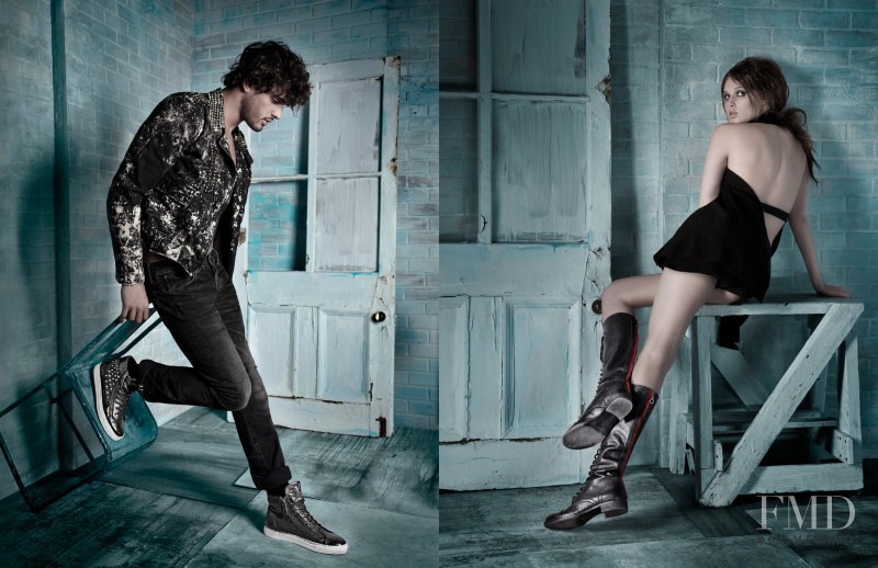 Coco Rocha featured in  the Browns Shoes advertisement for Autumn/Winter 2013