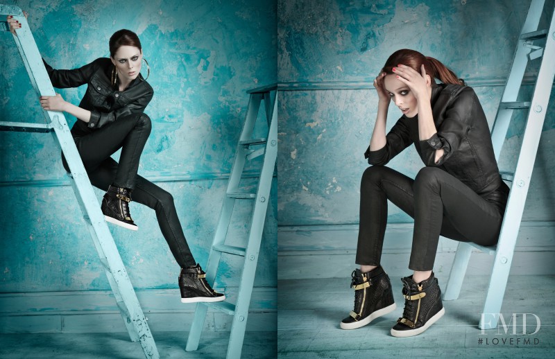 Coco Rocha featured in  the Browns Shoes advertisement for Autumn/Winter 2013