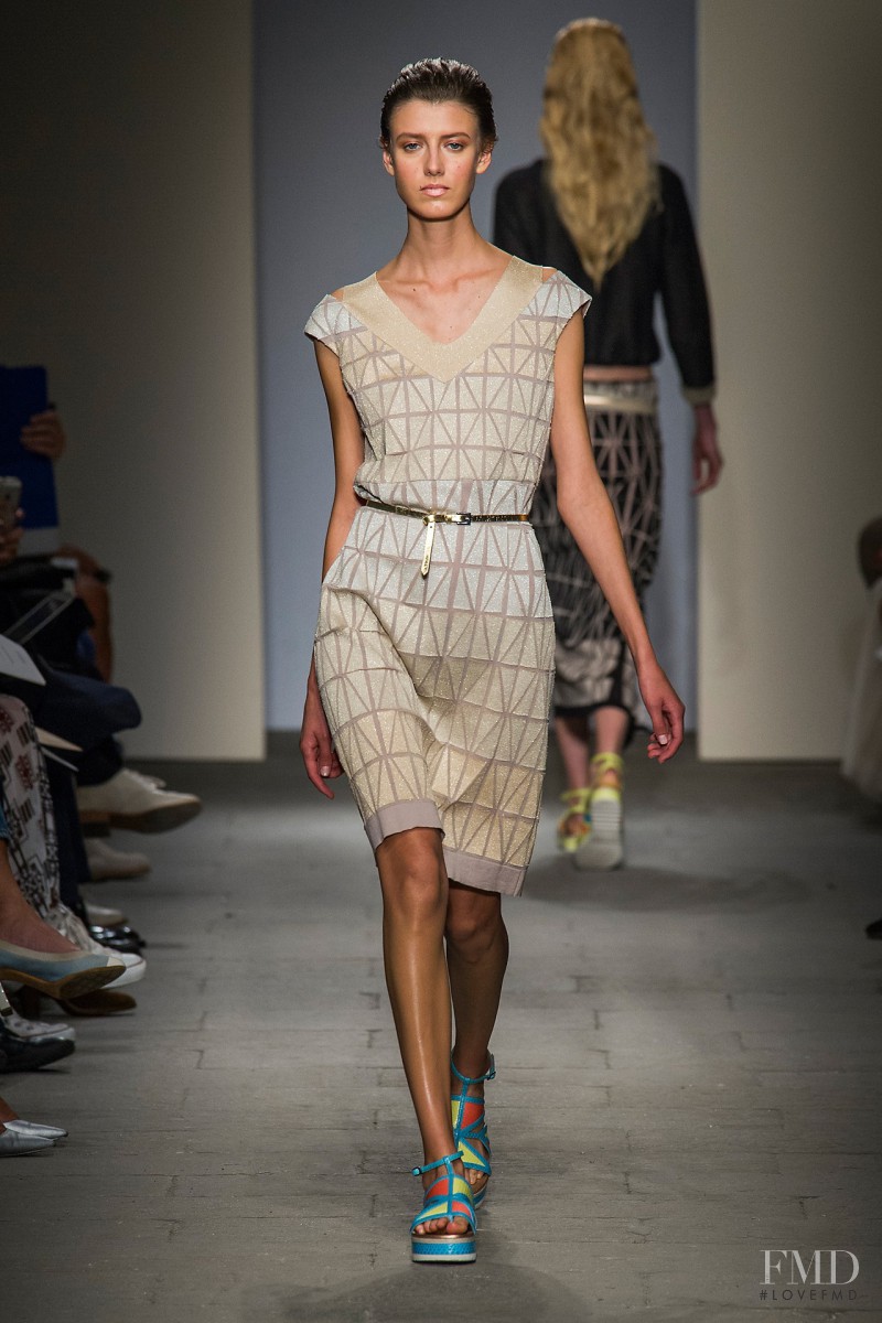 Alyosha Kovalyova featured in  the Cividini fashion show for Spring/Summer 2015
