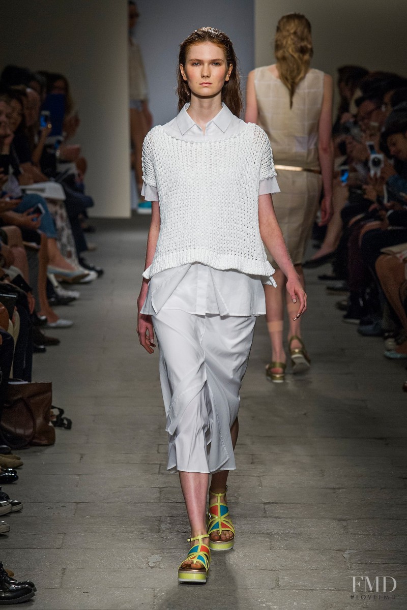 Zella Christenson featured in  the Cividini fashion show for Spring/Summer 2015