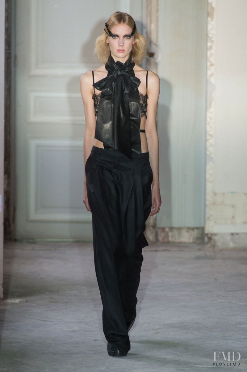 Annely Bouma featured in  the Veronique Branquinho fashion show for Autumn/Winter 2015
