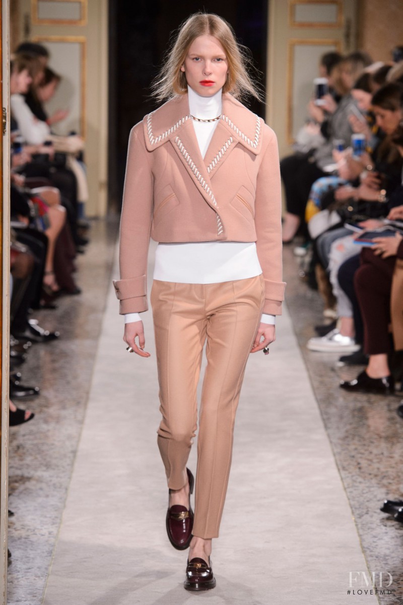 Lina Berg featured in  the Tod\'s fashion show for Autumn/Winter 2015