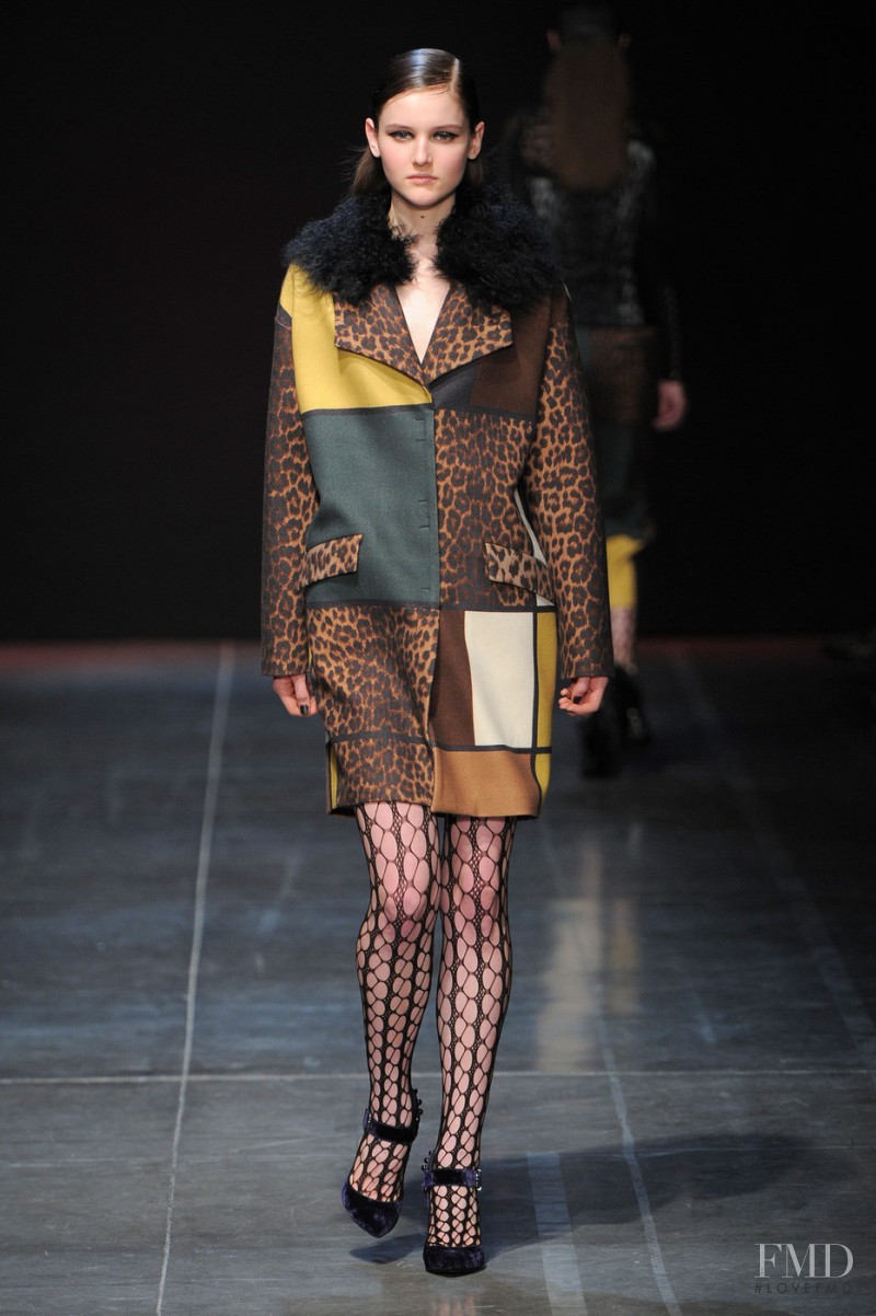 Luba Hryniv featured in  the Angelo Marani fashion show for Autumn/Winter 2015