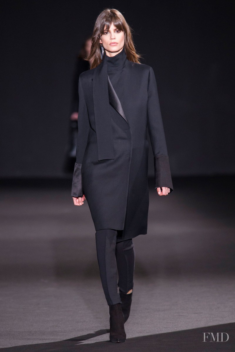 Mica Arganaraz featured in  the Costume National fashion show for Autumn/Winter 2015