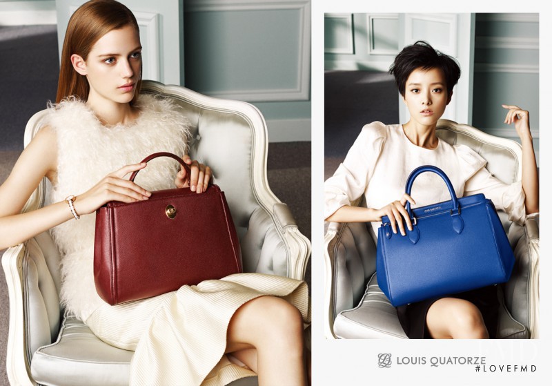 Emma Pei featured in  the Louis Quatorze advertisement for Autumn/Winter 2013