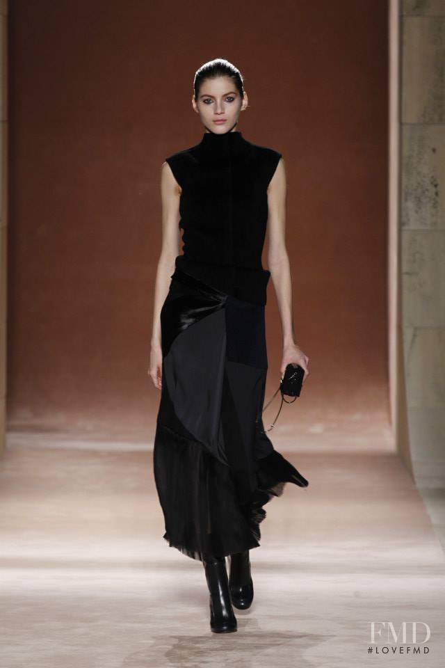 Valery Kaufman featured in  the Victoria Beckham fashion show for Autumn/Winter 2015