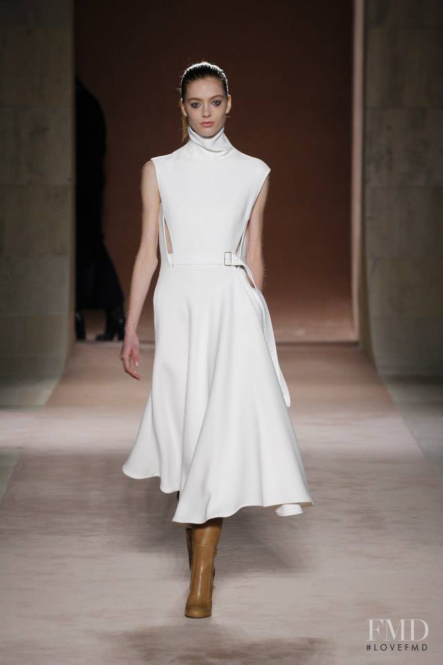 Emmy Rappe featured in  the Victoria Beckham fashion show for Autumn/Winter 2015