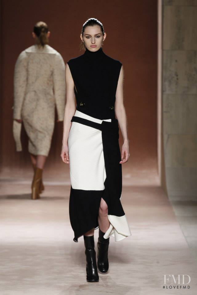 Zoe Huxford featured in  the Victoria Beckham fashion show for Autumn/Winter 2015