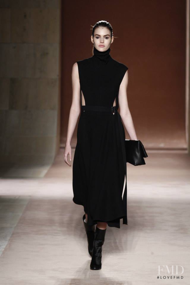 Vanessa Moody featured in  the Victoria Beckham fashion show for Autumn/Winter 2015