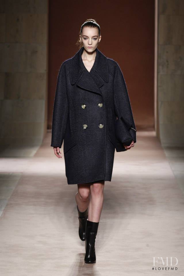 Irina Liss featured in  the Victoria Beckham fashion show for Autumn/Winter 2015