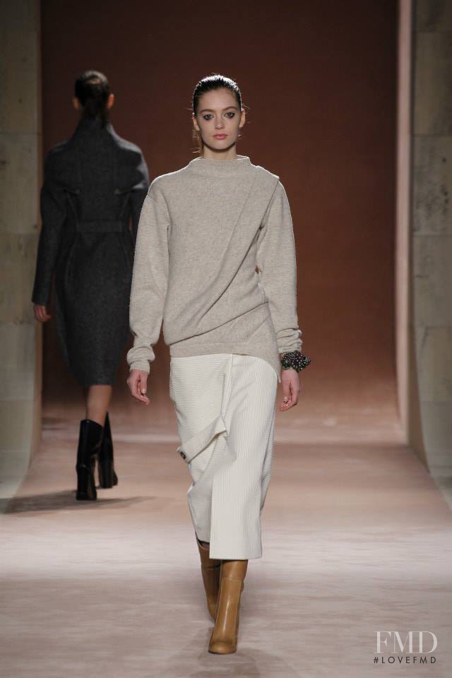 Emmy Rappe featured in  the Victoria Beckham fashion show for Autumn/Winter 2015